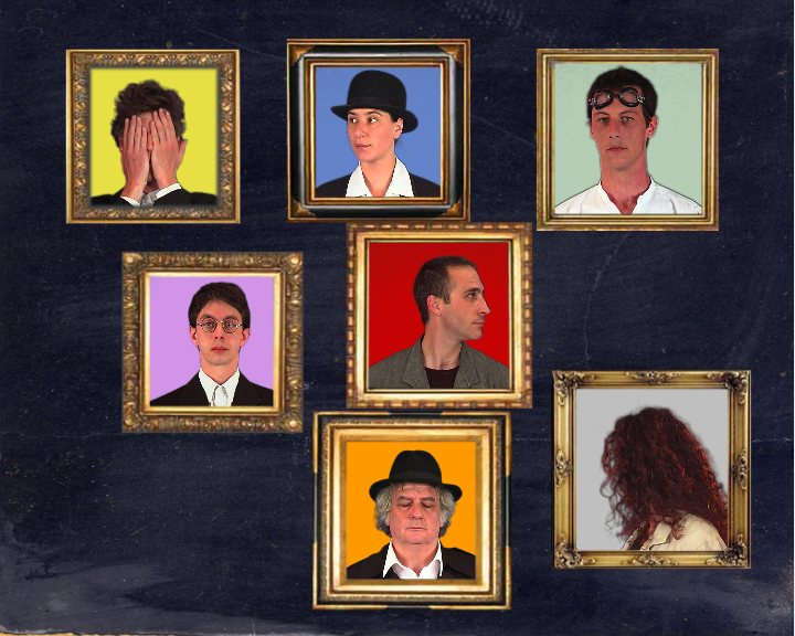 Menu avec les 7 personnages